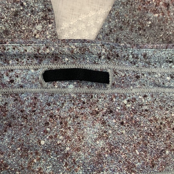 LULULEMON Stone/ Pink Paint Splattered Wunder Under Hi Rise Leggings Size 6 - Picture 13 of 14